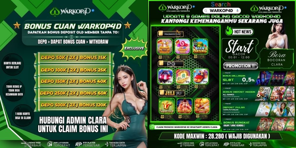 PROMO ABSEN HARIAN & INFO BOCORAN TERUPDATE WARKOP4D