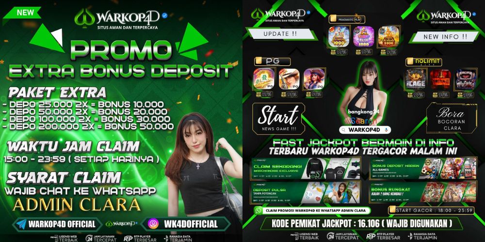EVENT EXTRA BONUS HARIAN DAN BOCORAN TERPDATE WARKOP4D
